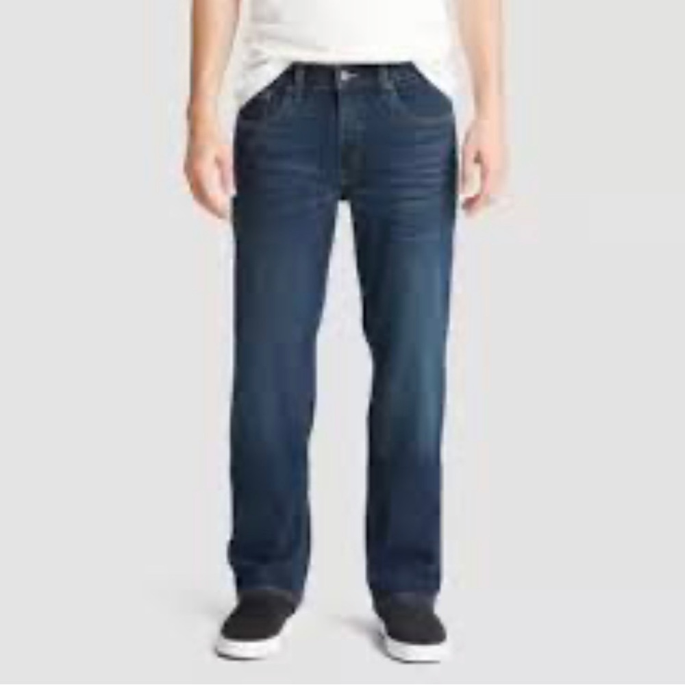 Levi’s Denizem Dark Blue Straight leg Jeans Big Boy 26 X 28